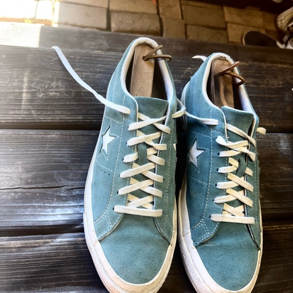 Converse Men's Blue Suede Sneakers size 9 - Picture 2 of 7